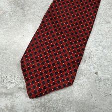 Brooks Brothers 100% Silk Tie Mens One Size Red Plaid Made In USA Necktie