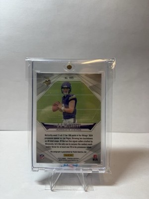2024 Panini Phoenix - Rookies J.J. McCarthy #185 Black Lazer (RC