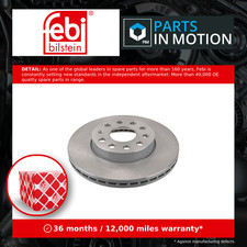 Image of 2x Brake Discs Pair Vented Front 276mm 104507 Febi Set 5Q0615301A 5Q0615301E New