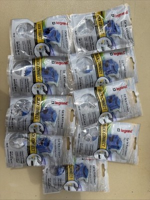 Legrand Cat 5e Quick Connect RJ45 Insert, Blue  NEW 9 Pack  Individually Packed