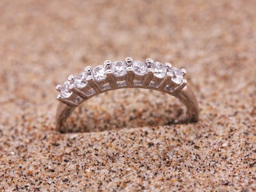 Anello Elegante Argento 925 Anello In Argento Sterling 925 Regolabile - Design Elegante A Forma Di Ellisse, Fatto A Mano In Bulgaria Anello Argento Sterling