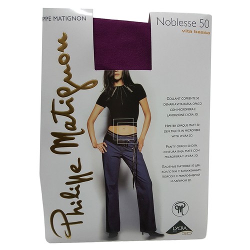 PHILIPPE MATIGNON Women's Tights 50 Money Low Waist Microfiber NOBLESSE 50 - Picture 8 of 9