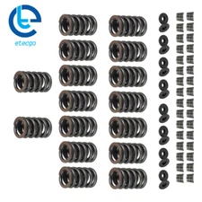 For Chevrolet SBC 327 350 400 Valve Springs Kit 550" w/ Steel Retainers Locks