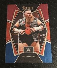 2022 Panini Select WWE Dave Mastiff Red White & Blue Premier Level