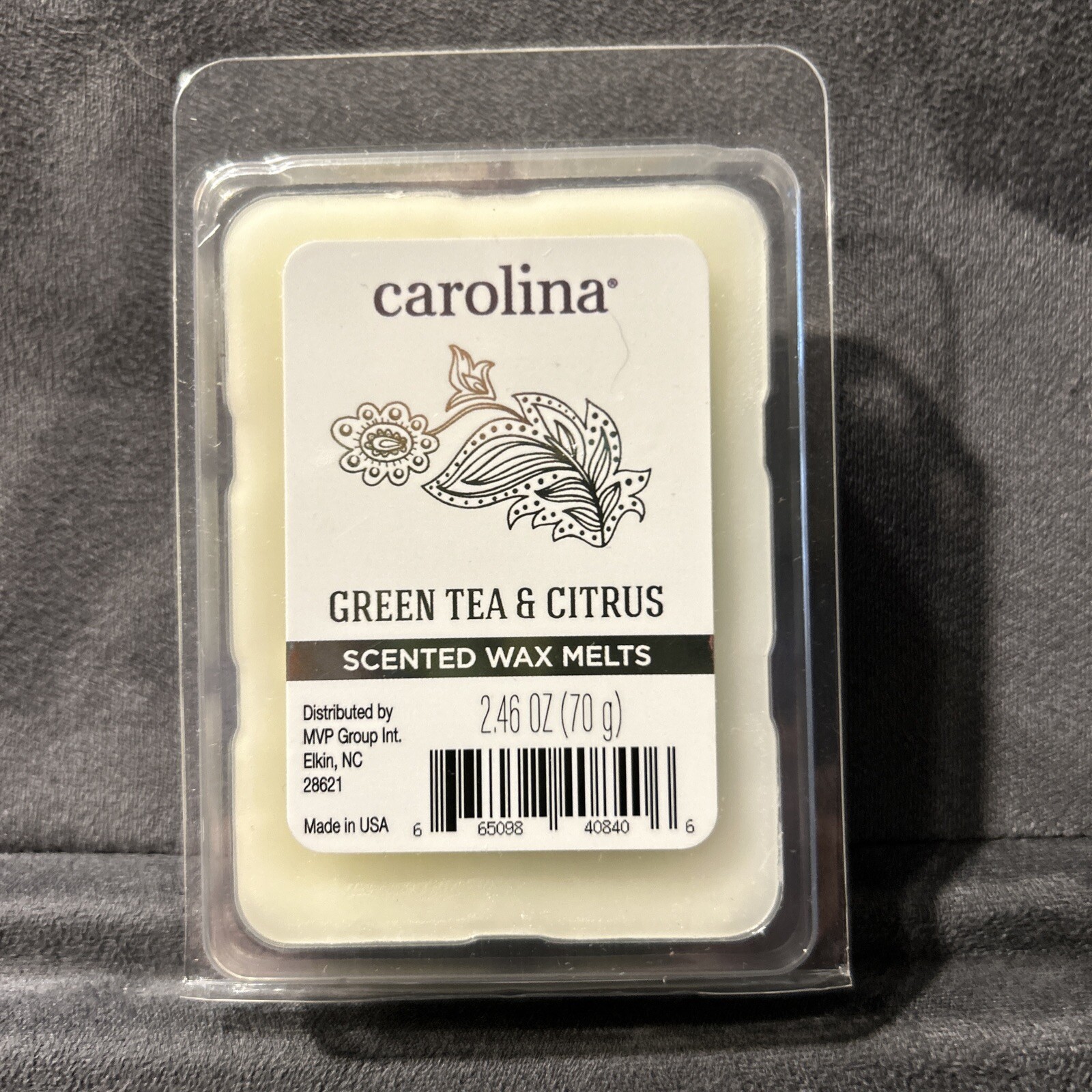 Carolina Green Tea/Citrus Wellness Wax Melts 6 Pack 2.46 oz Each  FREE SHIPPING