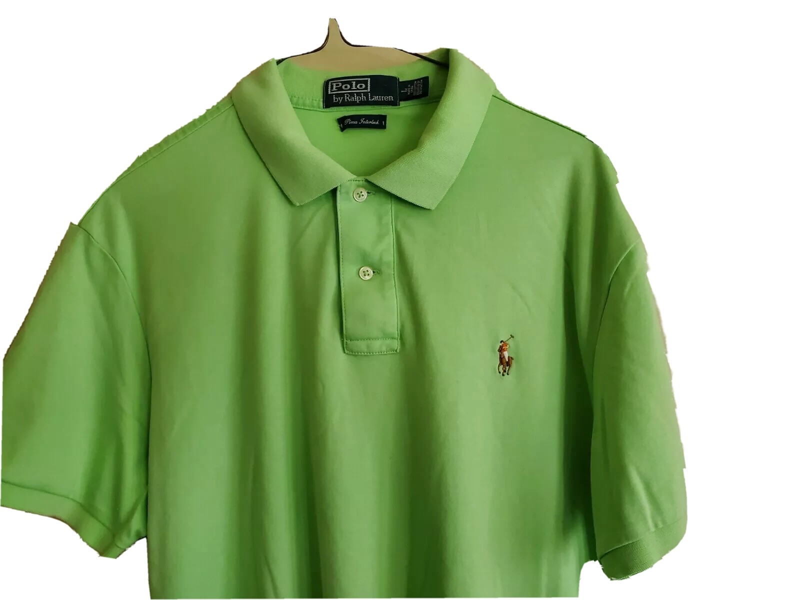 Polo Ralph Lauren Uomo L Rugby Camicia Pima International Morbida Colorata Logo Pony