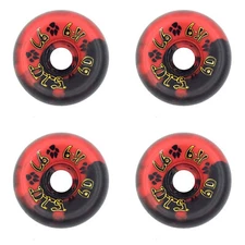 Dogtown Skateboard Wheels 60mm K-9 80's 97A Red/Black Swirl Old School