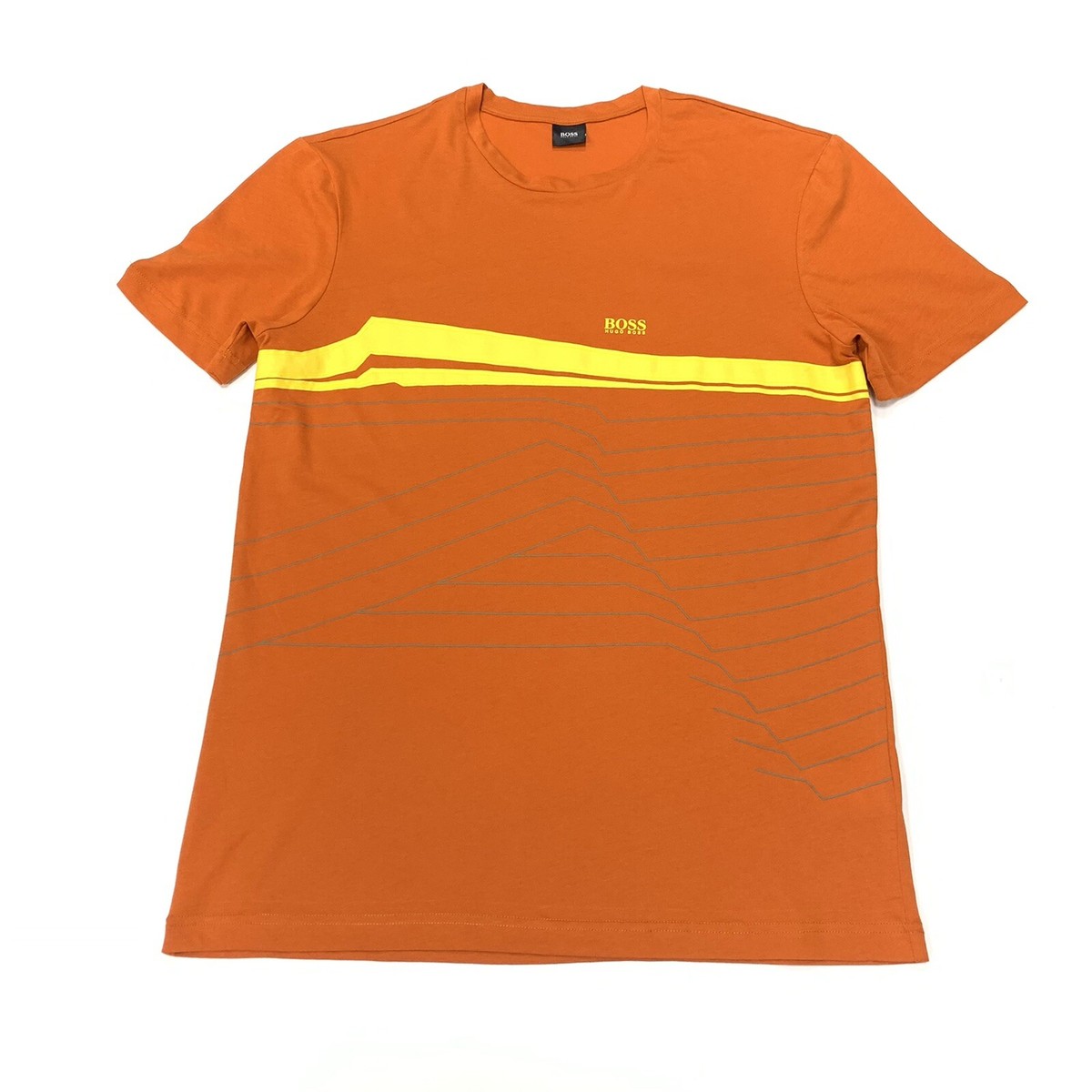 Hugo Boss Men's Regular Fit Round Neck Short Sleeve Logo T-Shirt