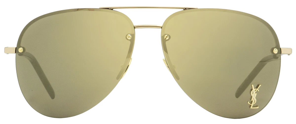Saint Laurent Aviator Sunglasses Classic 11 M 004 Gold/Black 59mm YSL