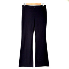 Express Bootcut Pants Women's Size 3/4 Black Solid Stretch Mix and Match Glam