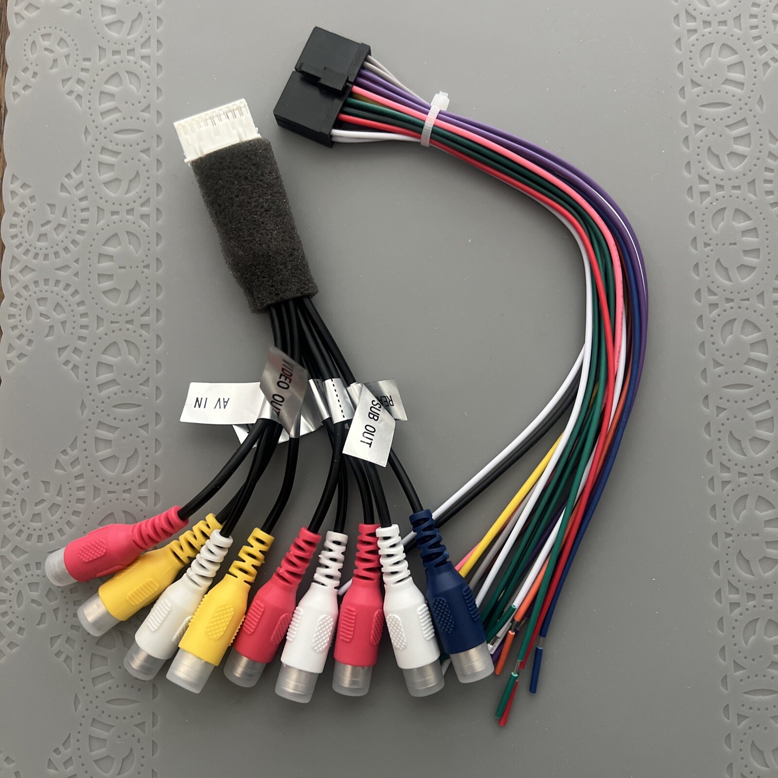Jensen 20 Pin Wire & Pre-Amp./AV Input VX7020, VX7021, VX702