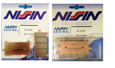 PAAR ORIGINAL SYNTHETISCHE NISSIN BREMSBELÄGE HONDA 2P-371ST