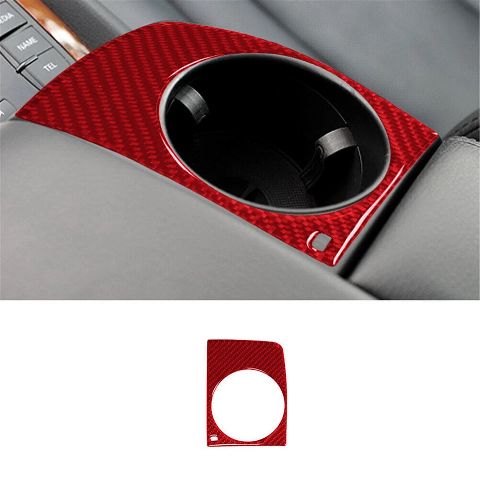 Juego completo de tapicería interior de fibra de carbono rojo 72 piezas para Audi Q7 2007-2015 Foto 3 de 4