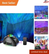 Portable Galaxy Projector with Bluetooth Speaker & White Noise for Better Sleep