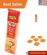Tasty Cheese Peanut Butter Sandwich Crackers Perfect 8 Piece Snack Packs