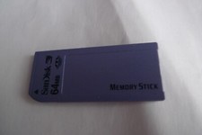 Mint condition SanDisk 64MB Memory Stick Card SDMS-64 NON-PRO for Sony camera