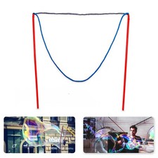 Bubble Wand for kids Hand Made Bubble Maker Red 50cm Long 1,5m cotton string