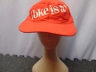Vintage "Coke is it" red color hat Coca Cola flat rim
