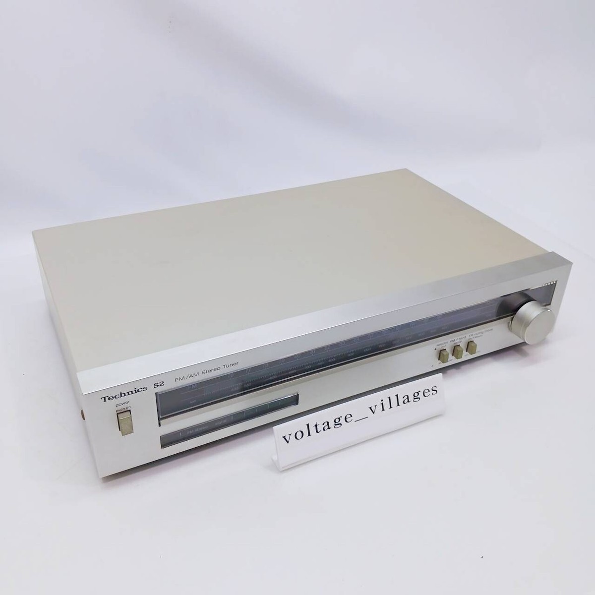 [美品][通電受信試験]Technics ST-S2 FM/AM チューナー Technics FM/AM STEREO TUNER ST-S2 AC100V 50/60Hz 7W Tested MADE IN
