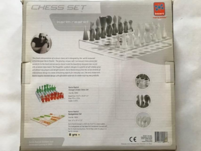 Karim Rashid チェスセット Black & White Chess Set by Karim Rashid | eBay