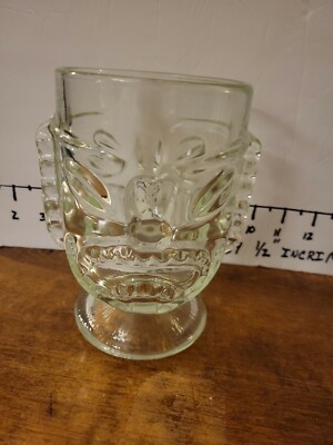Indiana Glass Clear Tiki Footed 24 ounce Tumbler/Mug | eBay