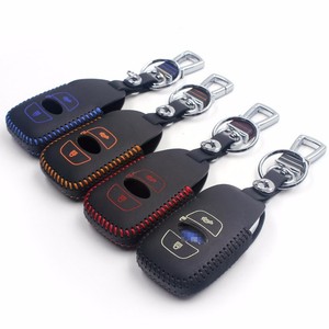 Car Keychain Key Bag Key Fob Cover Keyring Top Cow Leather ...