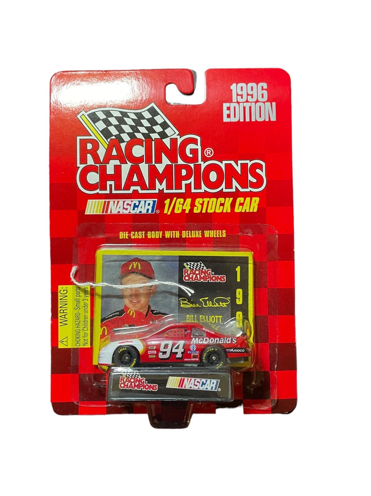 VTG 1996 NOS Racing Champions Bill Elliot #94 McDonald's 1:64 Diecast Race Car