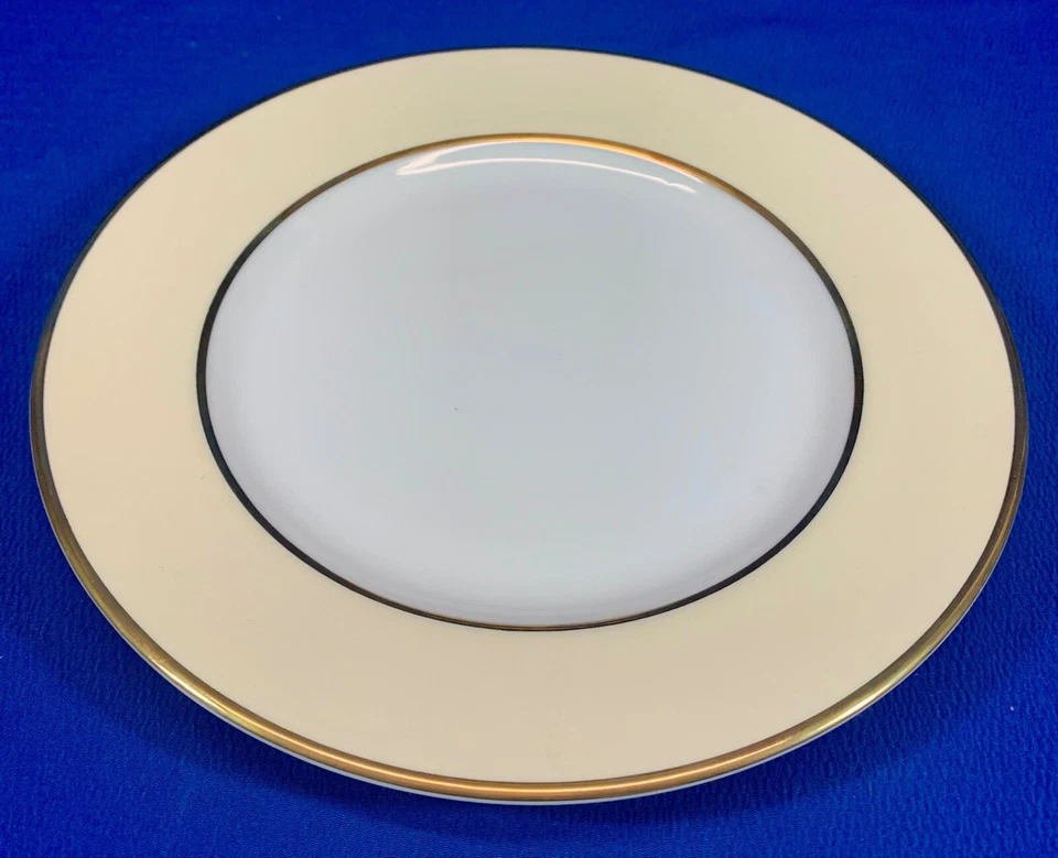 4 件套 RALPH LAUREN HAMPTON'S 茶象牙白 8 英寸 D 盘从未在原装盒中使用 — 第 3/4 张图片