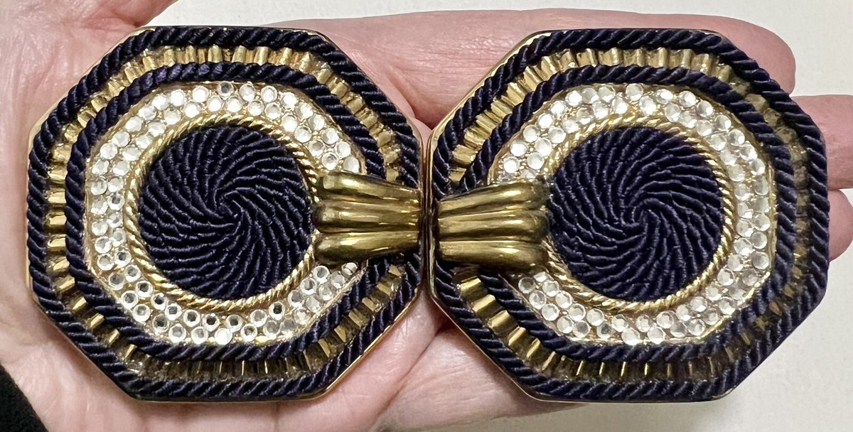 Chunky Vintage Gold Tone BELT BUCKLE Puzzle Design Signed GUTOS West Germany Guto Belt - Etsy main image 3