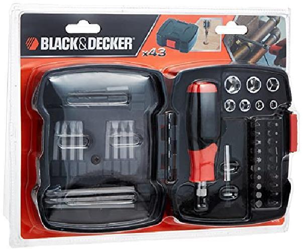BLACK+DECKER A7175 Set Cricchetto 29 Pezzi - Kit Avvitamento Professionale