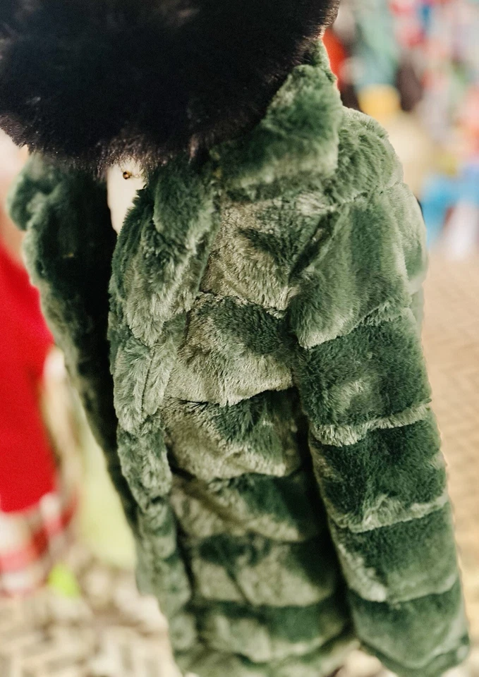 Women’s Green Furry Jacket