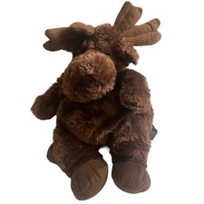 Unipak Plumpee Brown Bearded Moose 18” Soft Plush Stuffed Animal Backpack Brown