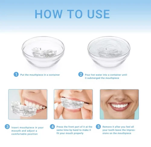 Anti Snoring Mouthpiece Sleep Apnea Guard Bruxism Anti Snore Pure Grind Aid Tray - Picture 3 of 14