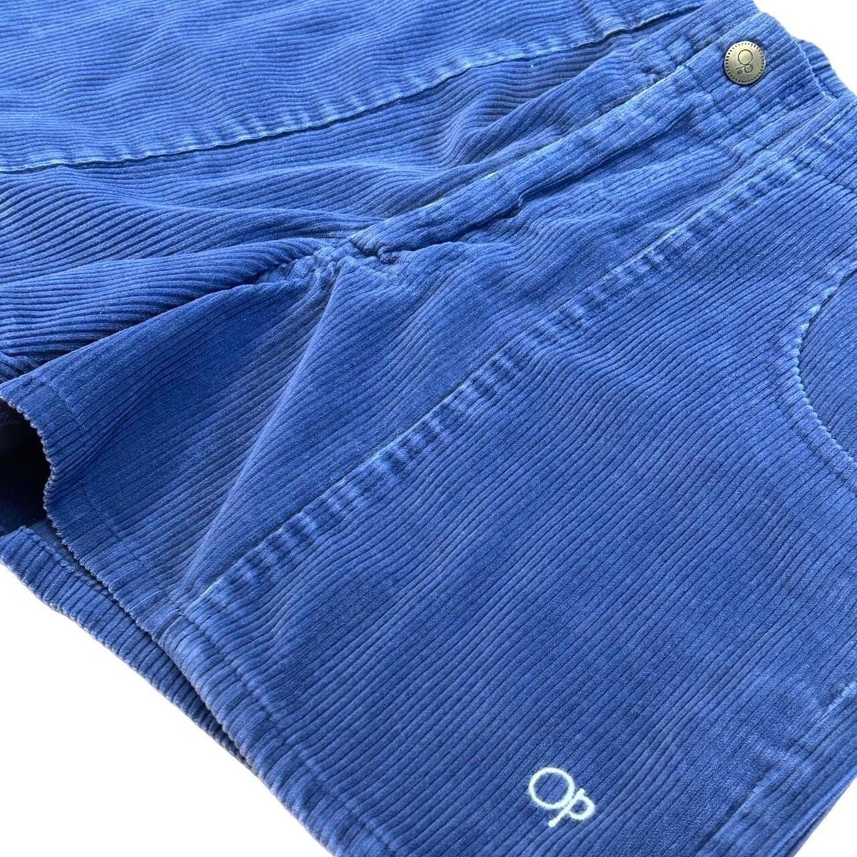Vintage 70s OP Ocean Pacific Navy Corduroy Surf Skate Dog