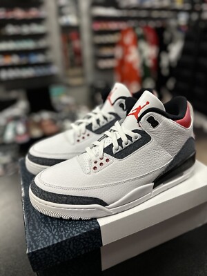 Size 12 - Jordan 3 Retro Denim SE Fire Red 2020 CZ6431-100  display picture 2