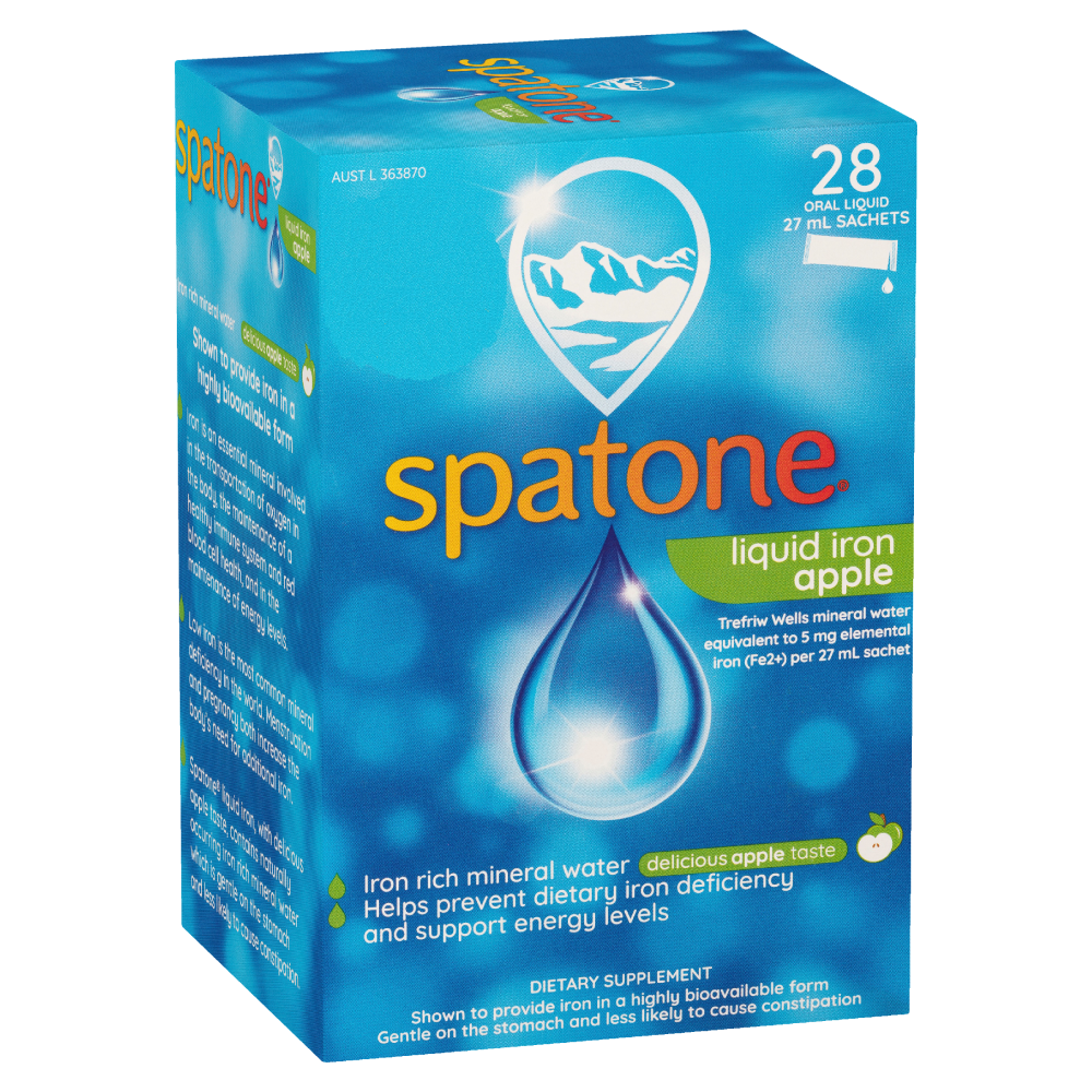 Spatone Liquid Iron Supplement 28 Sachets - Apple Flavour 100
