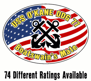 USS O'KANE DDG 77 Silhouette Decal U S Navy USN Military USS O'KANE DDG 77 Silhouette Decal U S Navy USN Military