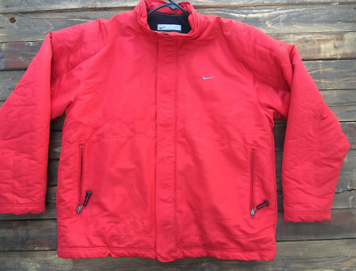 red nike bubble jacket