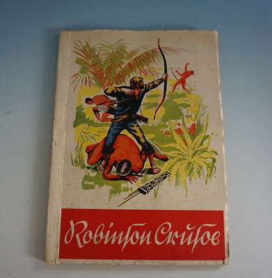 Vintage Sammelbilder Album Edeka Werbung Robinson Cruso (0920-378)