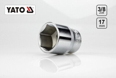 YATO Stecknuss 17mm x 3/8'' 9,5mm   CrV  YT-3812