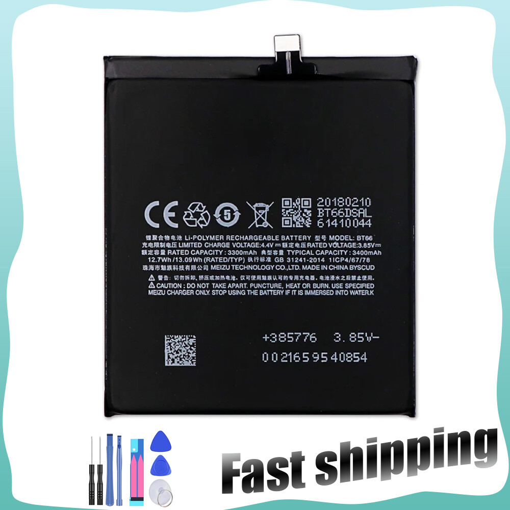 High Quality Replacement Battery For Meizu PRO 6Plus BT66 34