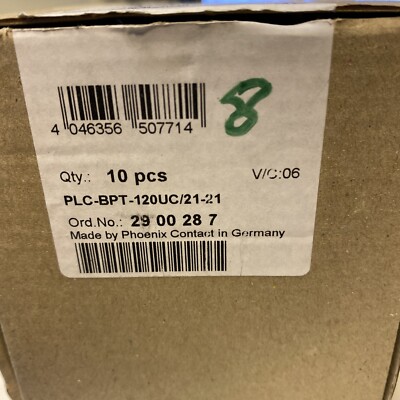 8 PCS Phönix Relaissockel PLC-BPT-120UC/21-21 14mm Phönix Contact 2900287