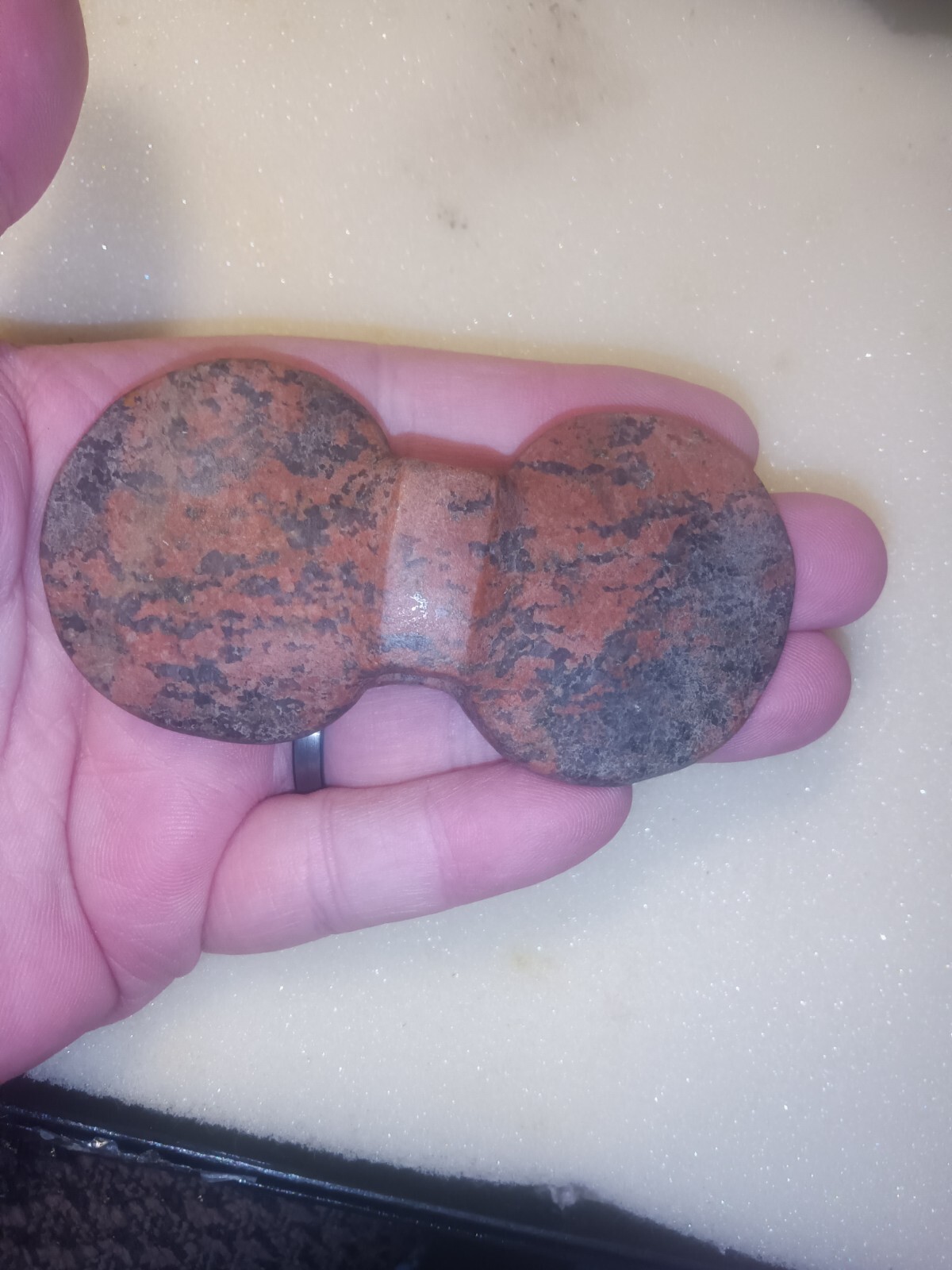 Authentic Missouri Quartz Butterfly Bannerstone Indian Arrowhead