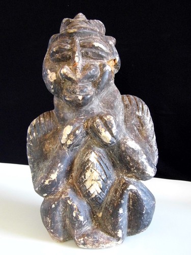 ANTIKE SKULPTUR 18. JAHRHUNDERT SEHR SELTENE AFRIKANISCHE KUNST AUS KISSI STEIN GUINEA - Bild 2 von 9