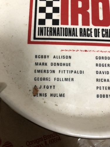 1973-1974 Inaugural International Race of Champions Ashtray Foyt Unser Petty EX+ - Picture 3 of 5