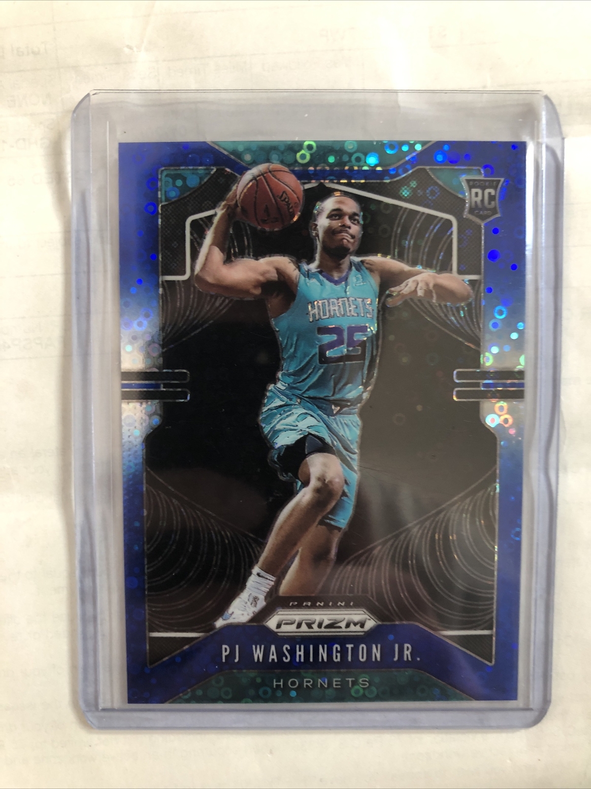 2019-20 Panini Prizm PJ WASHINGTON JR Blue Disco Fastbreak Prizm Rookie 167/175!