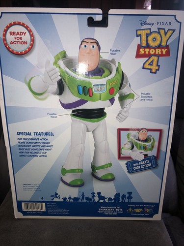 Figura Buzz Lightyear Toy Story 4 con Karate Chop Acción Thinkway Toys Disney - Imagen 3 de 4