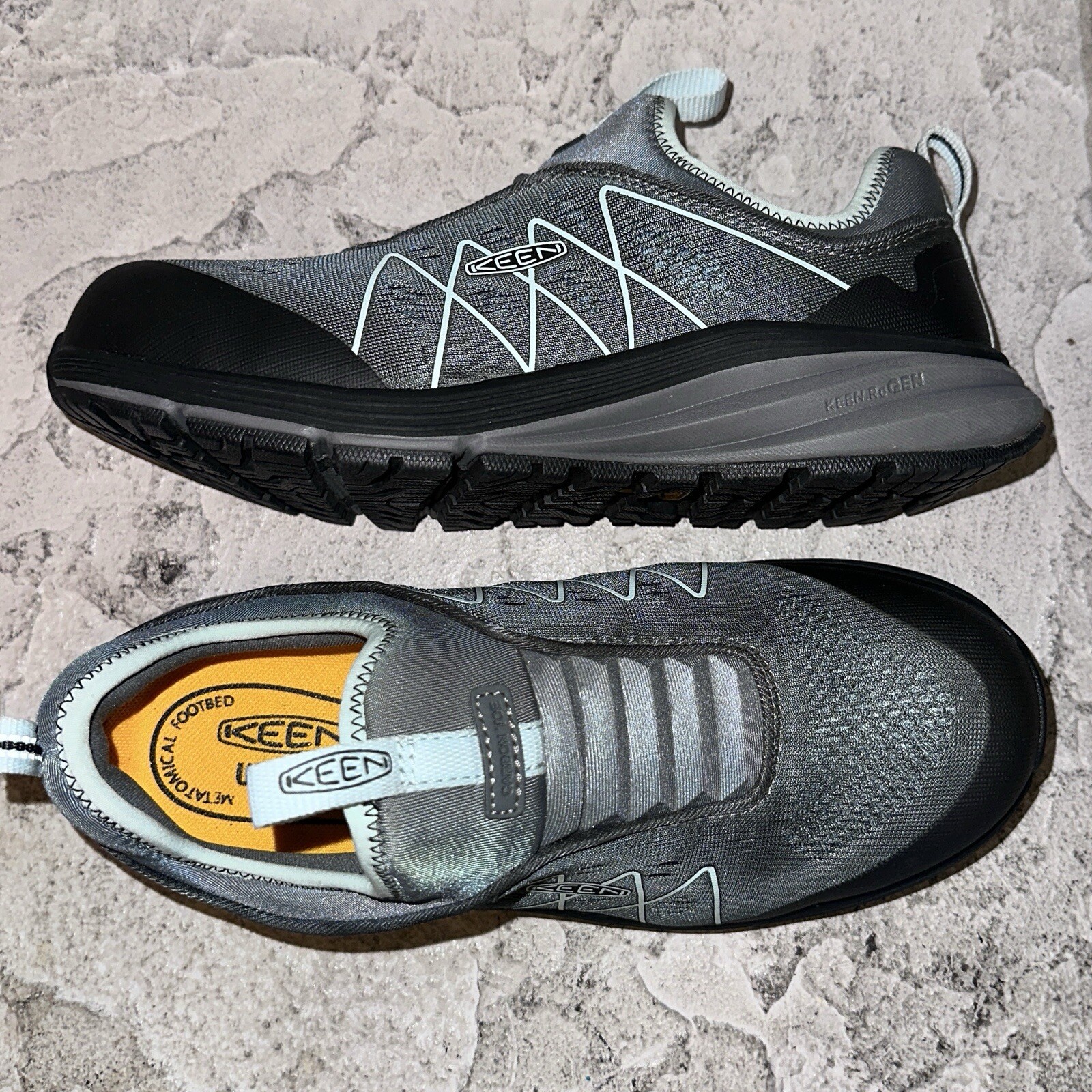 Scarpe da lavoro KEEN come nuove punta in fibra di carbonio senza lacci ReGEN 8 sneakers donna F2413 18