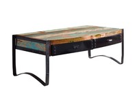 Industrial #48 Couchtisch Wohnzimmertisch Beistelltisch Altholz Eisen Massivholz