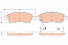 TRW Bremsbeläge Satz Vorne für NISSAN TIIDA Schrägheck TIIDA Stufenheck (SC11X)